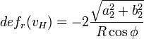 def_r(v_H)=-2\frac{\sqrt{a_2^2+b_2^2}}{R\cos\phi}